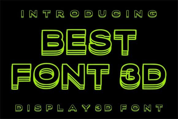 Best Font 3d: A Modern Display Font for Impactful Designs
