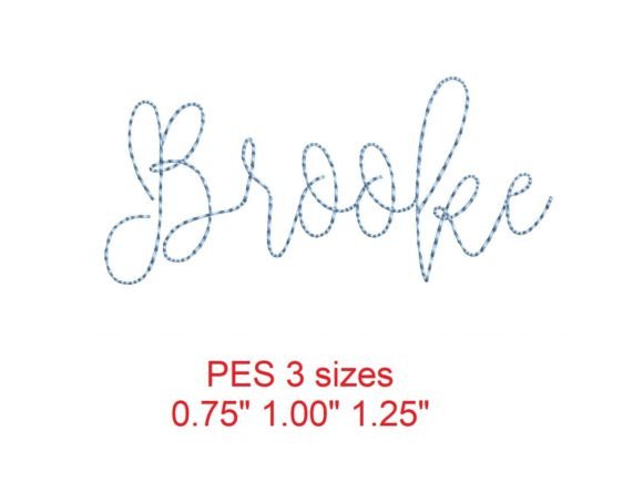 Discover the Elegance of the Brooke Bean Stitch Font for Embroidery Projects