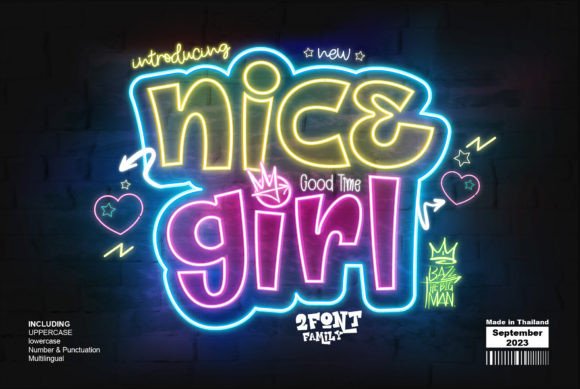 Evaluating Nice Girl: A Bold Graffiti Display Font for Modern Creative Projects