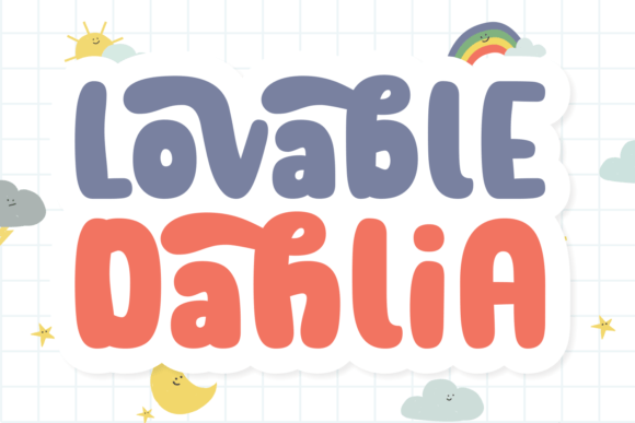 Lovable Dahlia Font: A Chubby Display Typeface for Creative Expression
