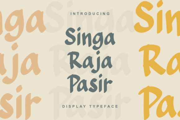 Singa Raja Pasir: A Desert-Inspired Font for Bold Designs
