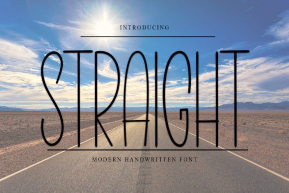 Straight Font
