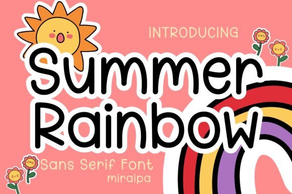 Summer Rainbow Font: A Playful Choice for Creative Projects