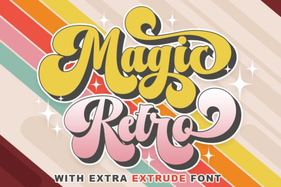 Unlock Playful Nostalgia with Magic Retro Display Font