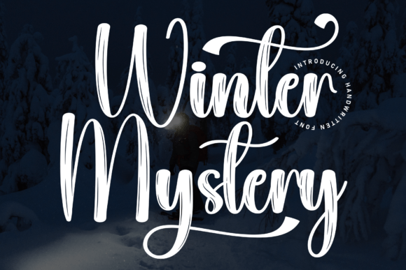 Winter Mystery Font: A Unique Handwritten Style for Creative Projects